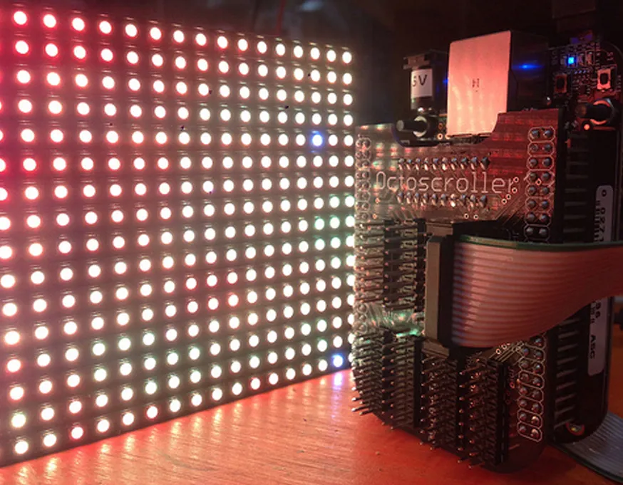 An installation made with LEDscape. (source: github.com/osresearch/LEDscape)