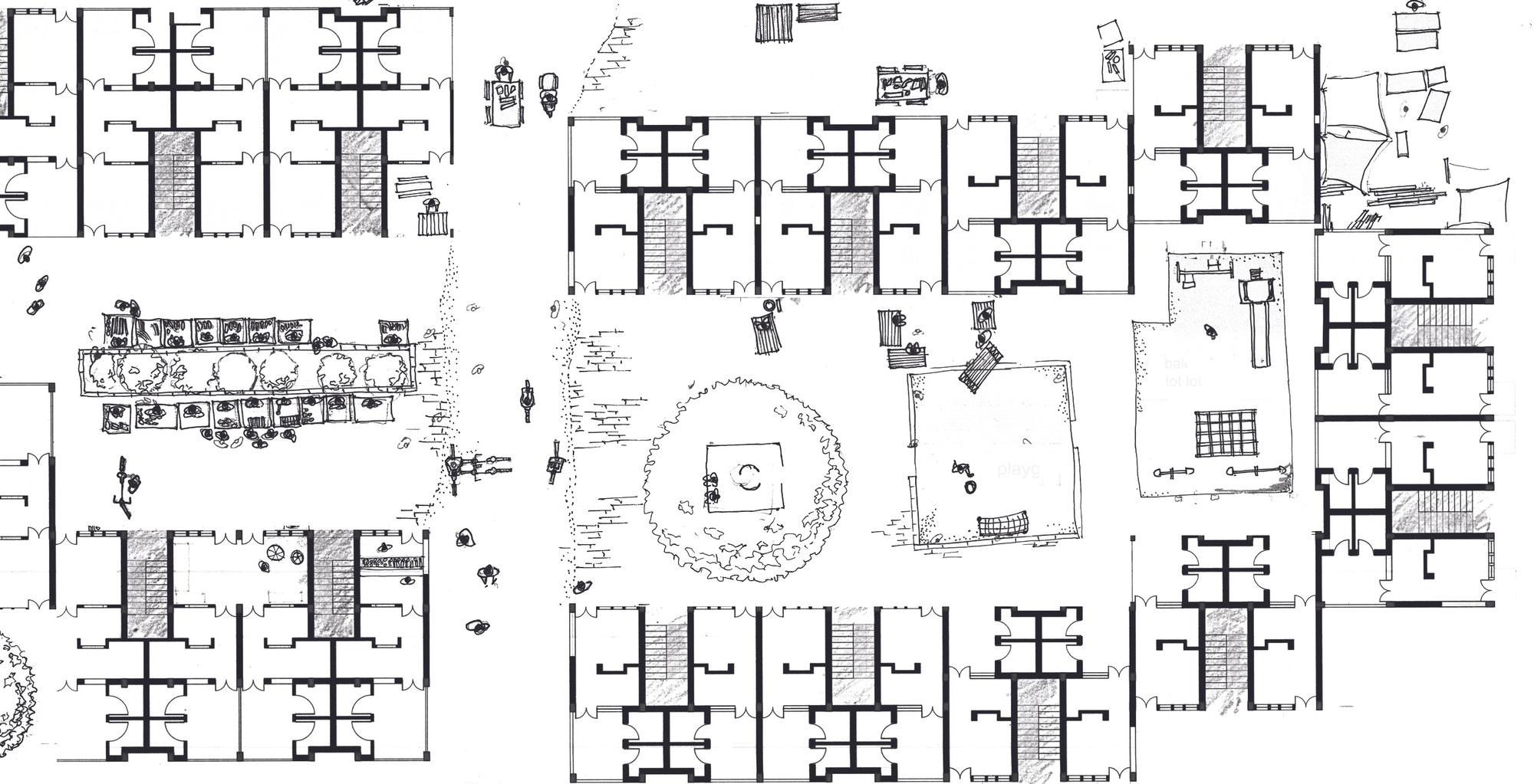 The proposed housing cluster
